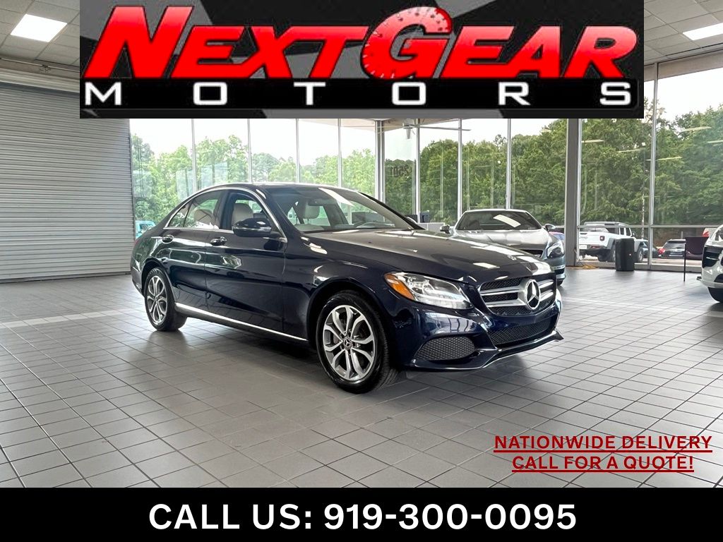 Blue 2018 Mercedes-Benz C-Class C 300 Sedan 4MATIC Sedan All-Wheel Drive 9-Speed Automatic