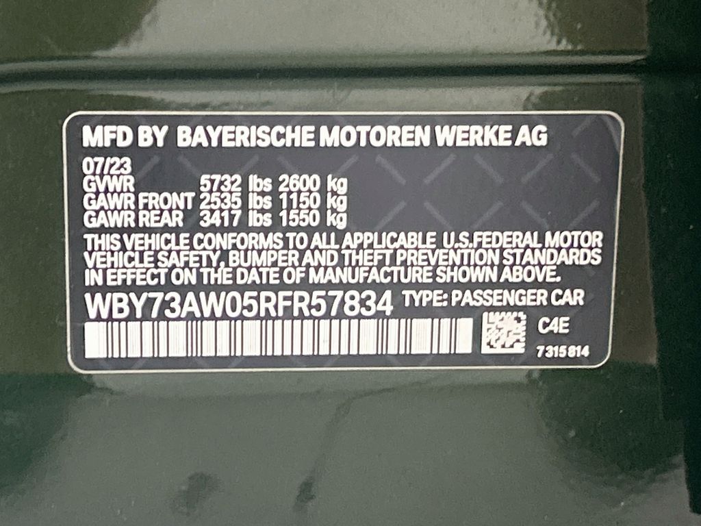 Certified Used 2024 Green BMW eDrive40 image 34