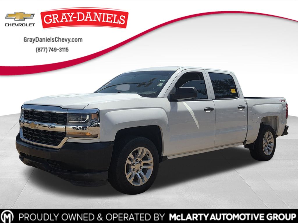 Summit White 2018 Chevrolet Silverado 1500 Pickup Truck Four-Wheel Drive 6-Speed Automatic Overdrive