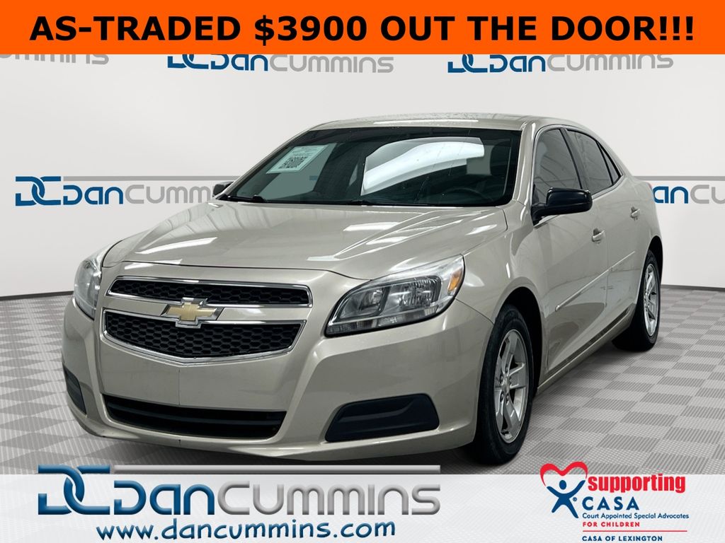 Champagne Silver Metallic 2013 Chevrolet Malibu LS FWD Sedan Front-Wheel Drive 6-Speed Automatic Overdrive