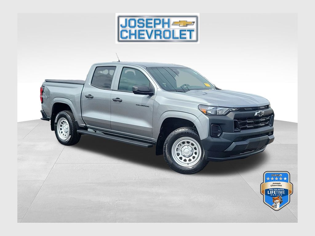 Sterling Gray Metallic 2024 Chevrolet Colorado Work Truck Crew Cab RWD Pickup Truck 4X2 8-Speed Automatic