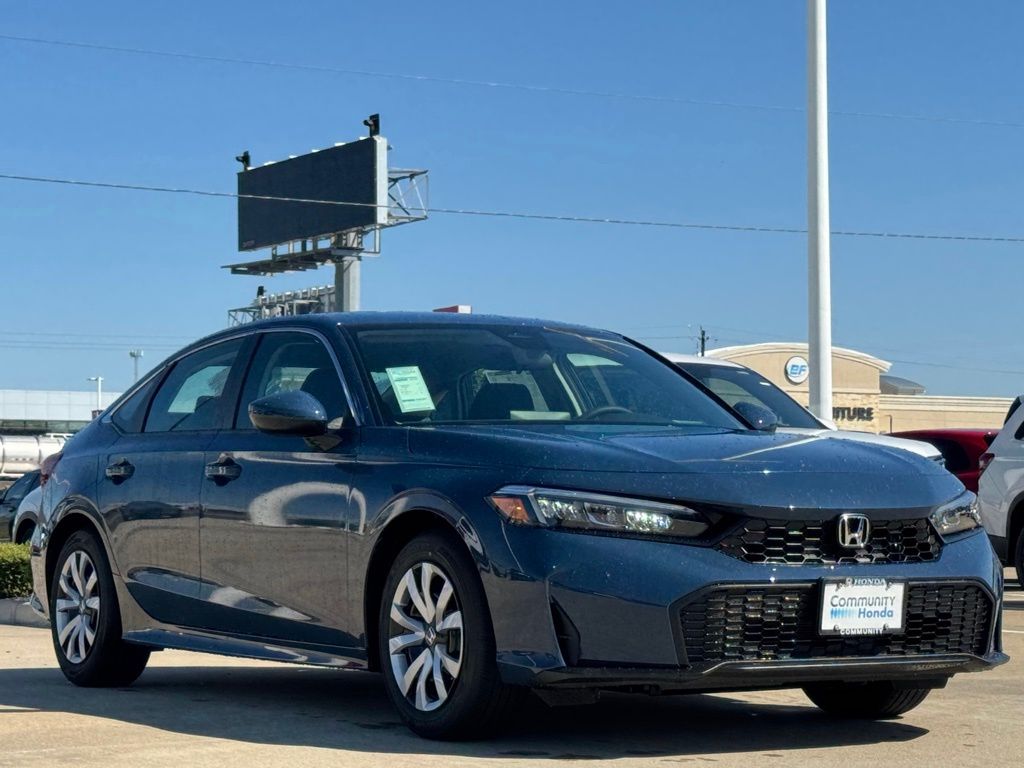 2026 Honda Civic LX Blue at Community Honda