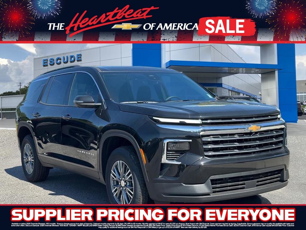 Mosaic Black Metallic 2026 Chevrolet Traverse SUV / Crossover Front-Wheel Drive 8-Speed Automatic
