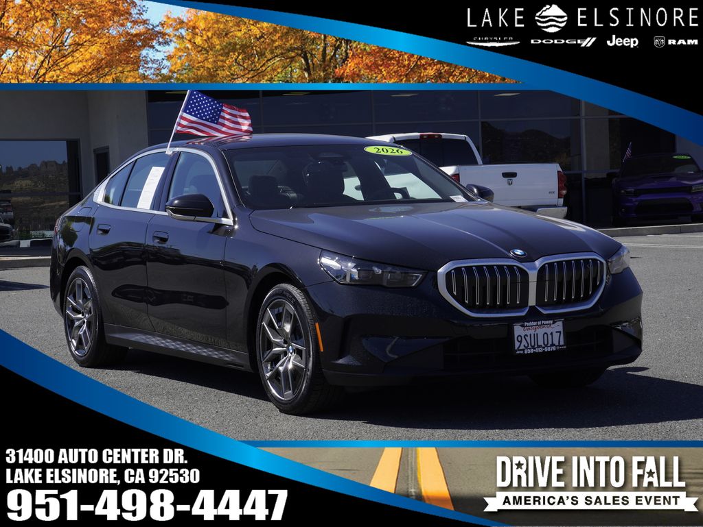 Black Sapphire Metallic 2026 BMW 5 Series Sedan Rear-Wheel Drive 8-Speed Automatic