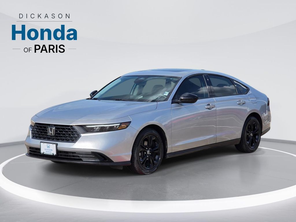 Solar Silver Metallic 2025 Honda Accord Sedan Front-Wheel Drive Continuously Variable Transmission