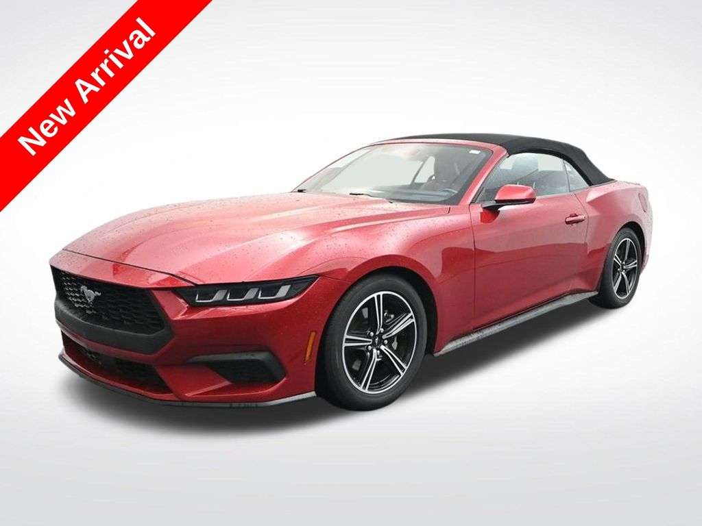 Red Metallic 2024 Ford Mustang EcoBoost Premium Convertible RWD Convertible Rear-Wheel Drive Automatic