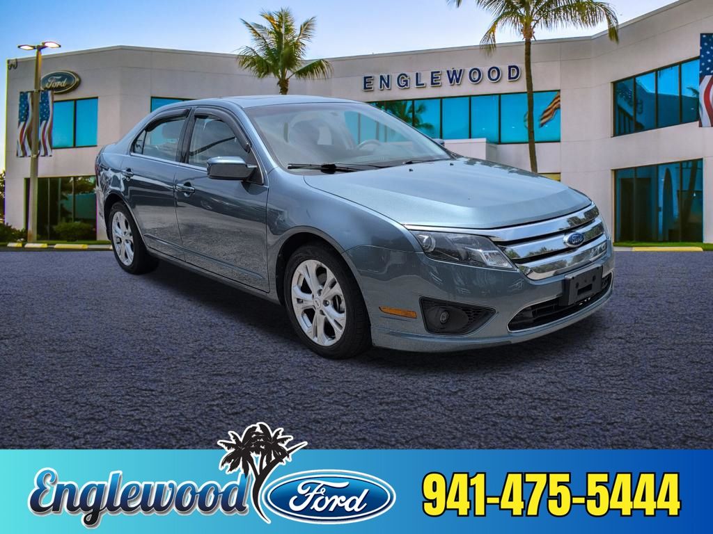 Gray (Steel Blue Metallic) 2012 Ford Fusion Sedan Front-Wheel Drive 6-Speed Automatic
