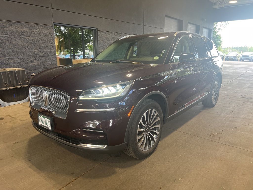 Diamond Red Metallic Tinted Clearcoat 2023 Lincoln Aviator Standard AWD SUV / Crossover All-Wheel Drive Automatic
