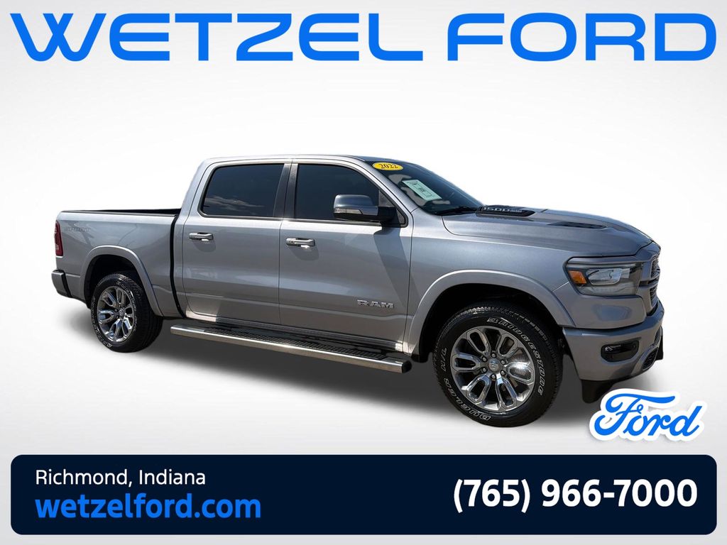 Billet Silver Metallic Clearcoat 2022 RAM 1500 Pickup Truck Four-Wheel Drive 8-Speed Automatic