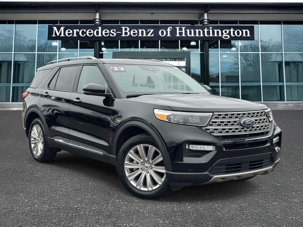 Agate Black Metallic 2023 Ford Explorer Limited AWD SUV / Crossover All-Wheel Drive Automatic