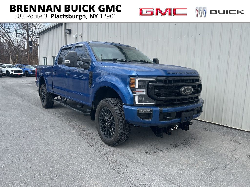 Blue Metallic 2022 Ford F-250 Super Duty Lariat Crew Cab 4WD Pickup Truck Four-Wheel Drive 6-Speed Automatic