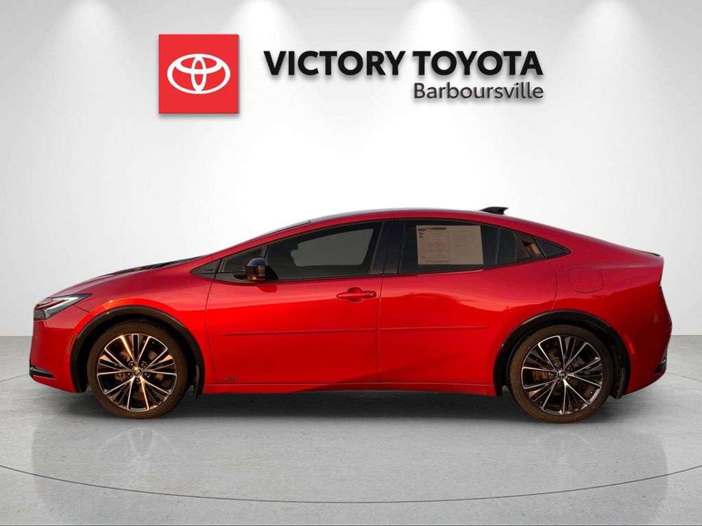 Supersonic Red 2024 Toyota Prius Hatchback All-Wheel Drive Continuously Variable Transmission