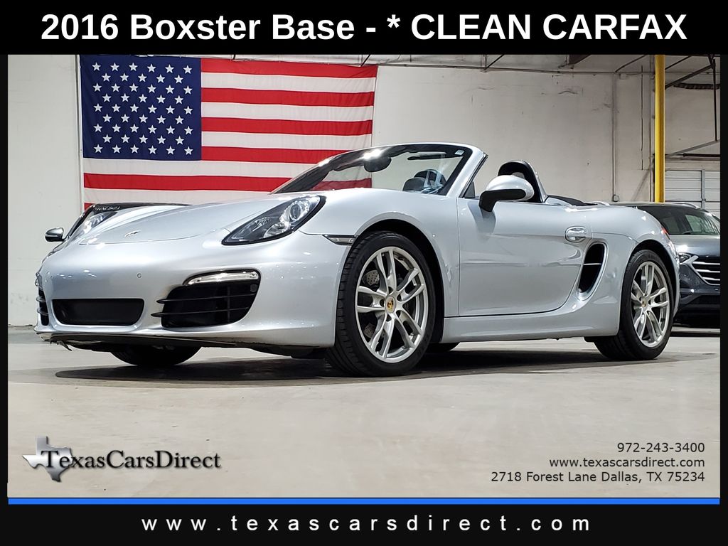 Rhodium Silver Metallic 2016 Porsche Boxster RWD Convertible Rear-Wheel Drive 7-Speed Automatic