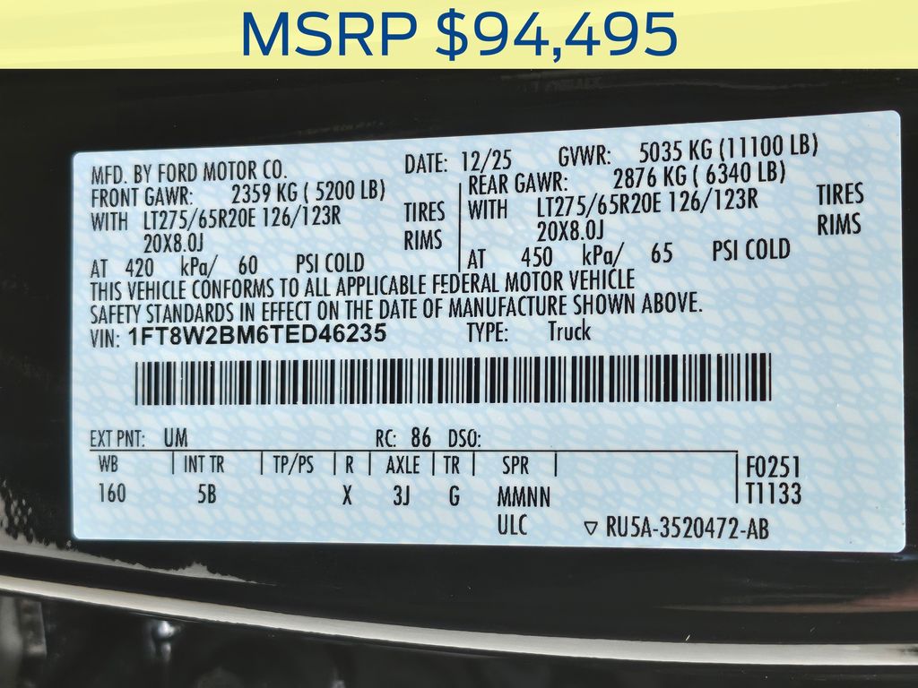 2026 Ford F-250SD Lariat Black at Walterboro Ford