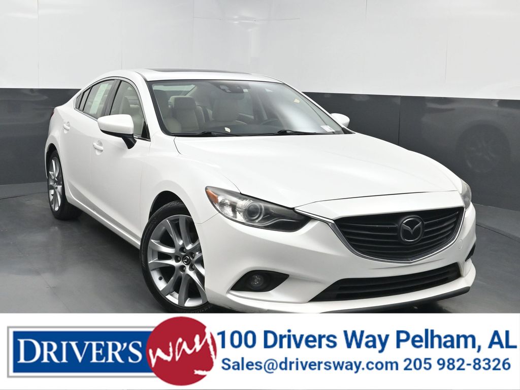 White 2014 Mazda MAZDA6 Sedan Front-Wheel Drive Automatic