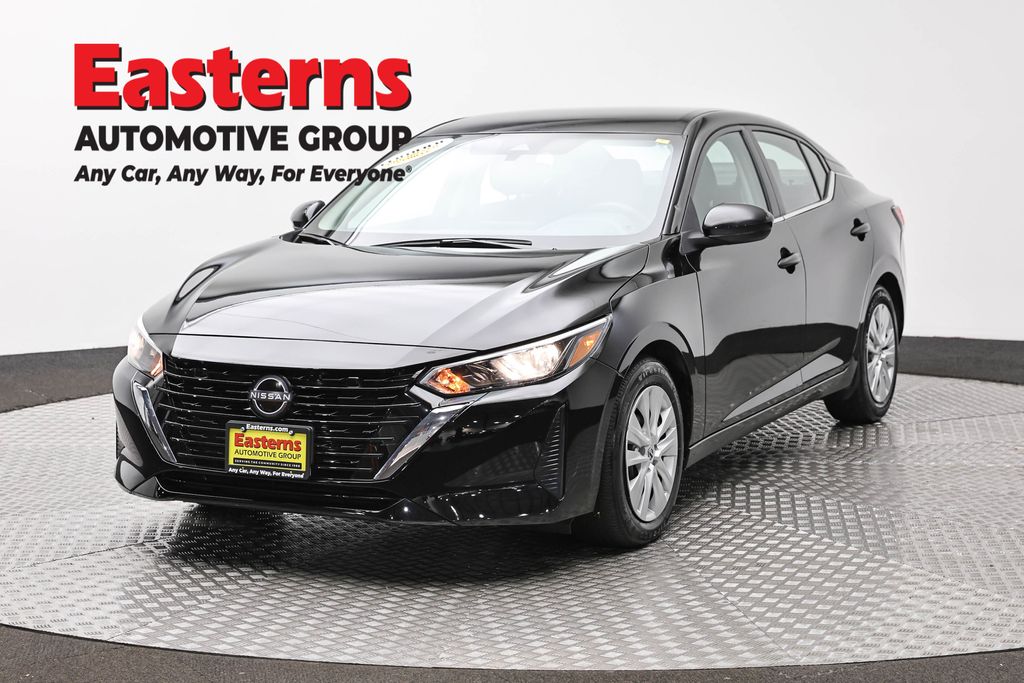 Super Black 2025 Nissan Sentra S FWD Sedan Front-Wheel Drive Continuously Variable Transmission