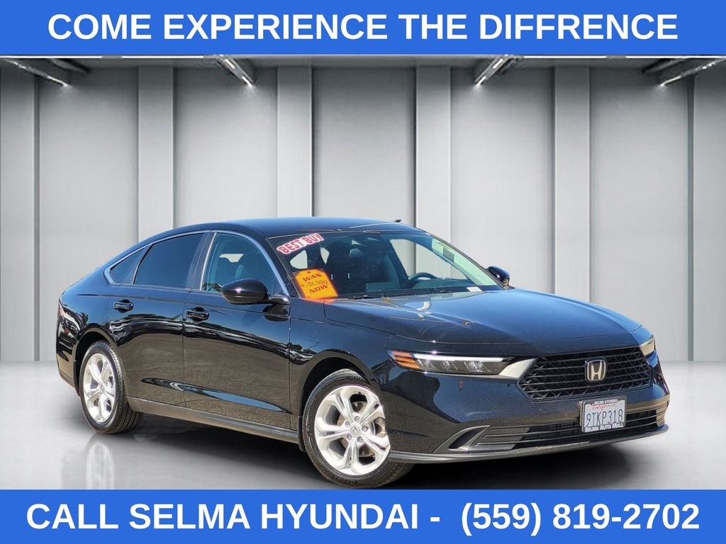 Black 2025 Honda Accord LX FWD Sedan Front-Wheel Drive Continuously Variable Transmission