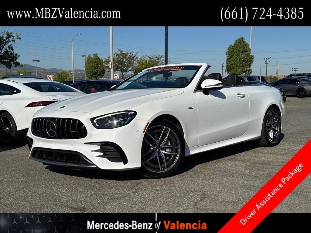 Polar White 2022 Mercedes-Benz E-Class Convertible All-Wheel Drive 9-Speed Automatic
