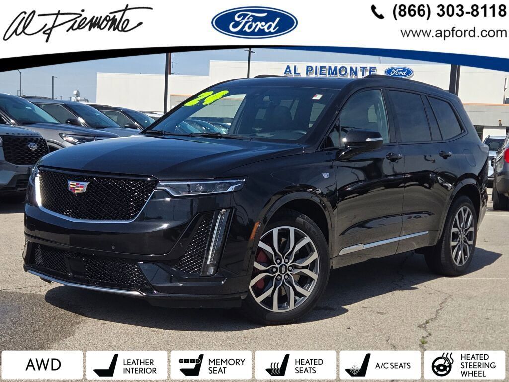 Black Metallic 2024 Cadillac XT6 Sport AWD SUV / Crossover Four-Wheel Drive 9-Speed Automatic