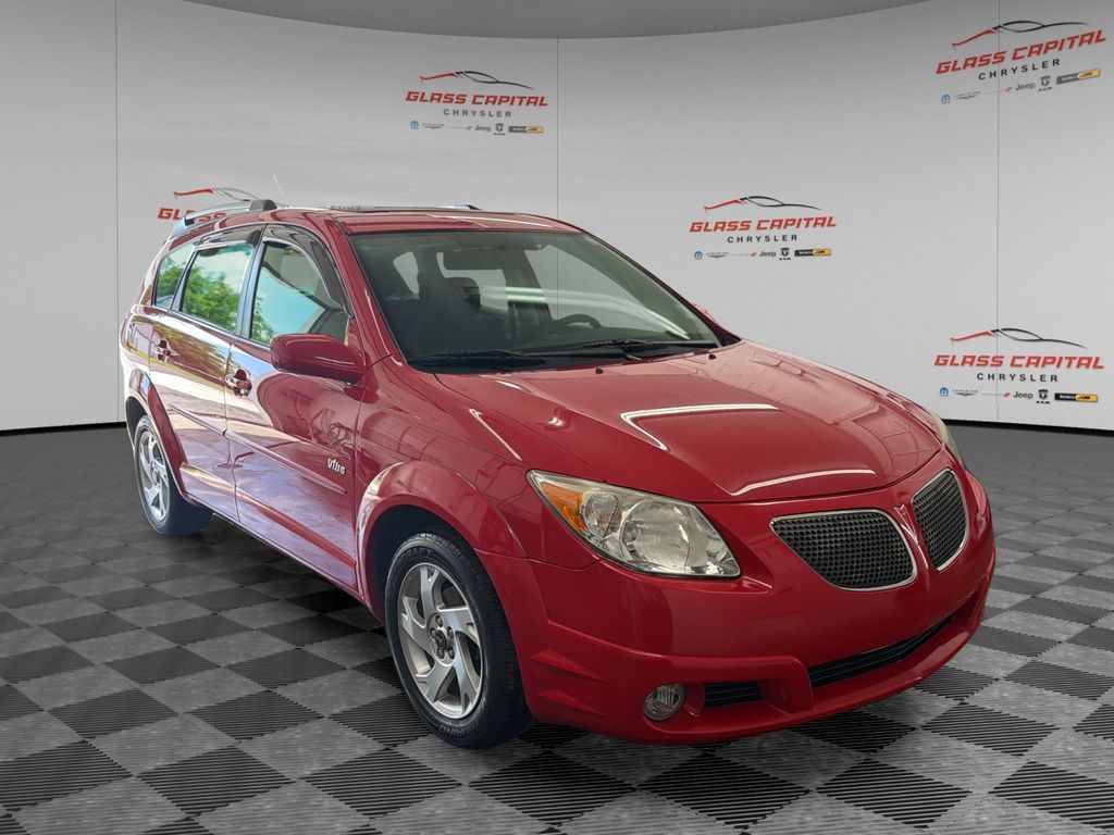 Bright Lava Red 2005 Pontiac Vibe Hatchback Front-Wheel Drive 4-Speed Automatic Overdrive