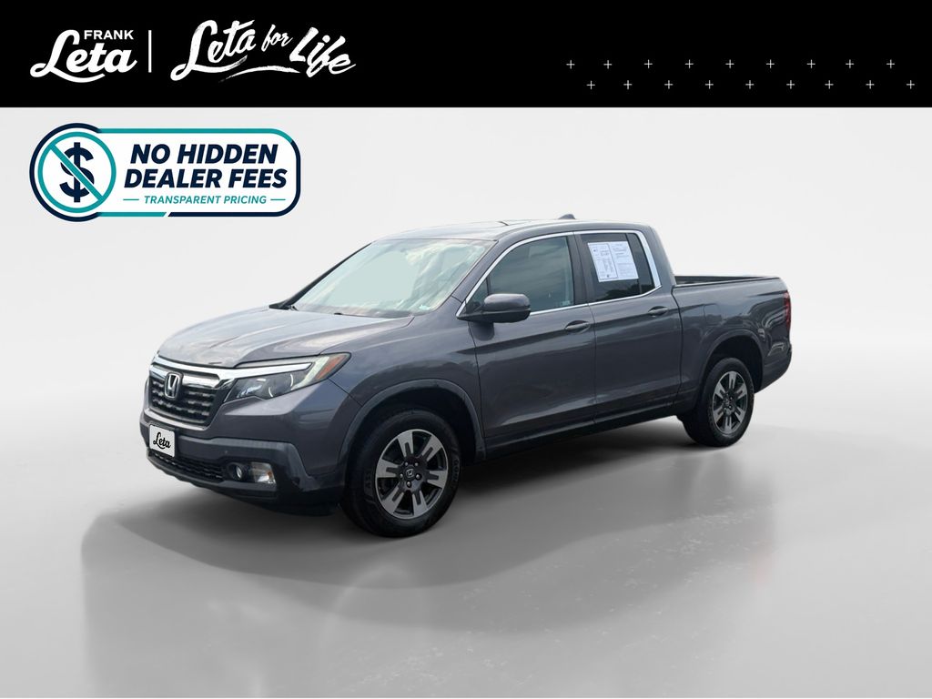 Gray (Modern Steel Metallic) 2019 Honda Ridgeline Pickup Truck All-Wheel Drive 6-Speed Automatic