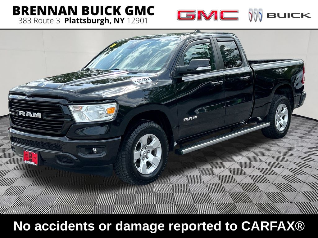 Diamond Black Crystal Pearlcoat 2021 RAM 1500 Pickup Truck Four-Wheel Drive 8-Speed Automatic