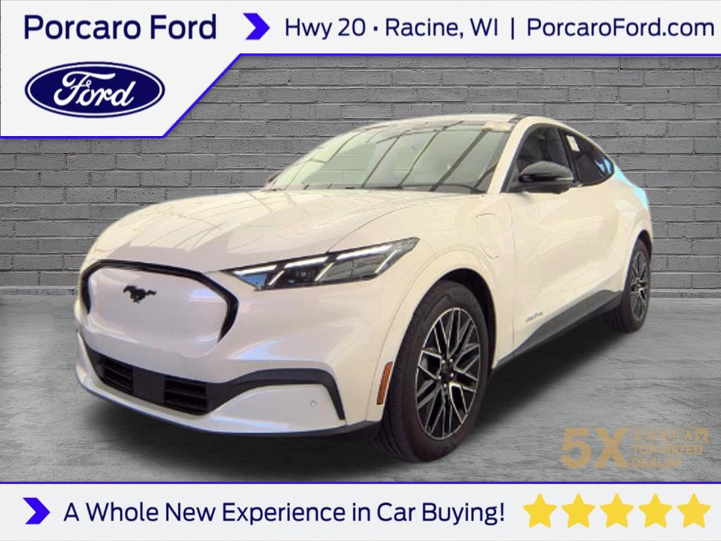 Star White Metallic TC 2025 Ford Mustang Mach-E SUV / Crossover All-Wheel Drive Automatic