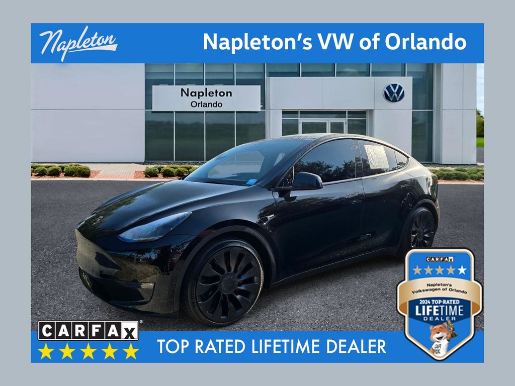 Black 2022 Tesla Model Y Performance AWD SUV / Crossover All-Wheel Drive 1-Speed Automatic