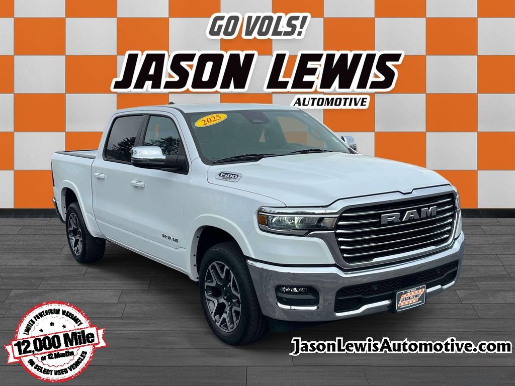 Bright White Clearcoat 2025 RAM 1500 Pickup Truck Four-Wheel Drive 8-Speed Automatic