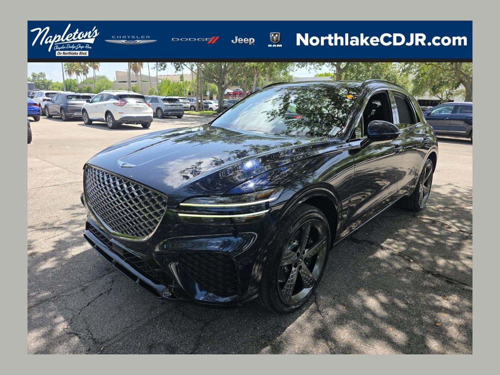 Adriatic Blue 2023 Genesis GV70 SUV / Crossover All-Wheel Drive 8-Speed Automatic