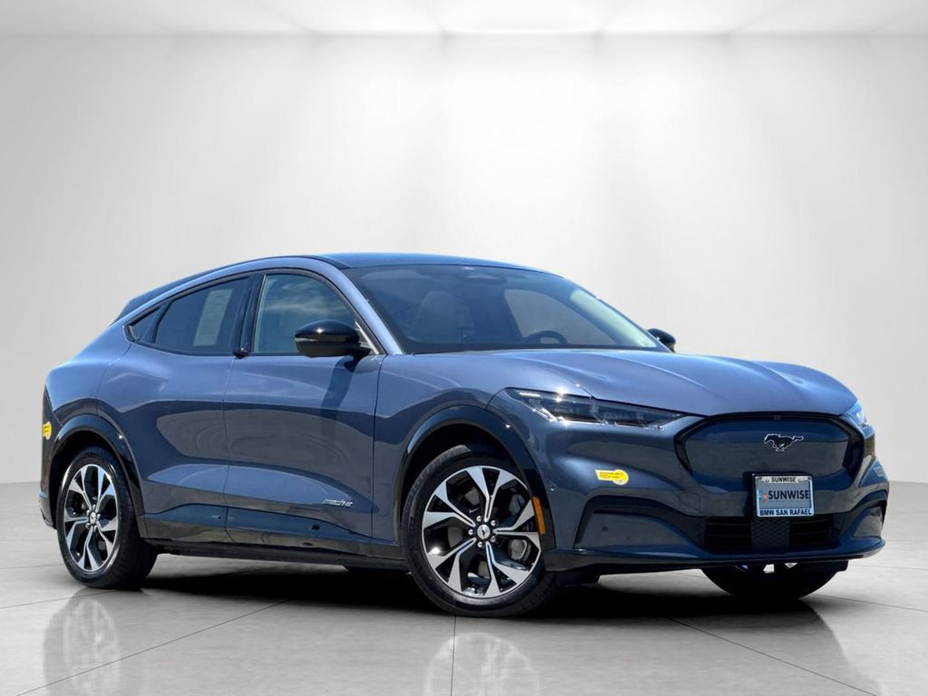 Blue Metallic 2021 Ford Mustang Mach-E SUV / Crossover Rear-Wheel Drive Automatic