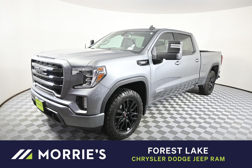Gray (Steel Metallic) 2021 GMC Sierra 1500 Elevation Crew Cab 4WD Pickup Truck Four-Wheel Drive Automatic