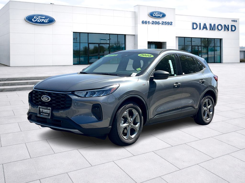 Gray Metallic 2025 Ford Escape Hybrid ST-Line FWD SUV / Crossover Front-Wheel Drive Continuously Variable Transmission