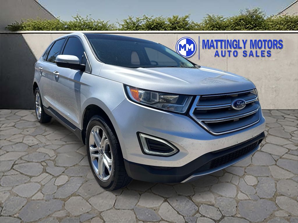 Ingot Silver 2018 Ford Edge Titanium AWD SUV / Crossover All-Wheel Drive 6-Speed Automatic