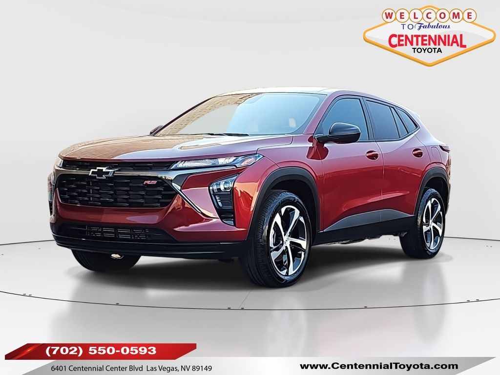 Red (Crimson) 2025 Chevrolet Trax RS with 1RS FWD SUV / Crossover Front-Wheel Drive 6-Speed Automatic