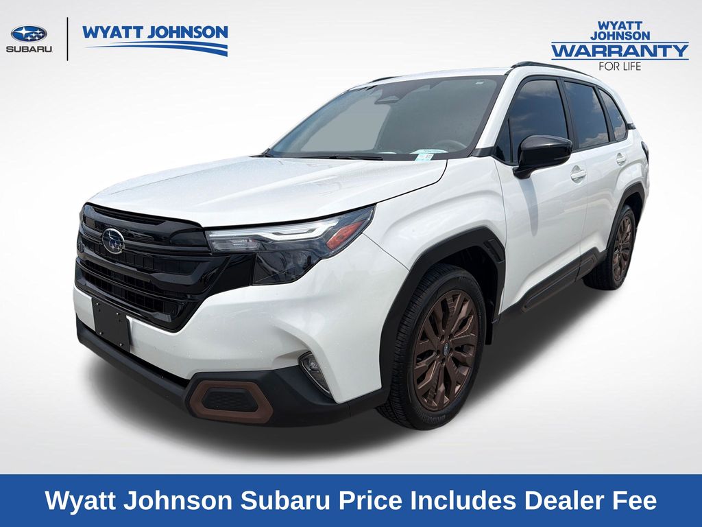 Crystal White Pearl 2025 Subaru Forester SUV / Crossover All-Wheel Drive Continuously Variable Transmission