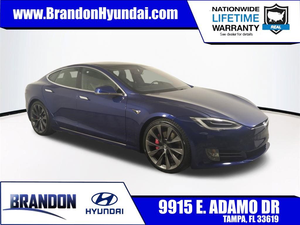 Deep Blue Metallic 2020 Tesla Model S Performance AWD Sedan All-Wheel Drive 1-Speed Automatic