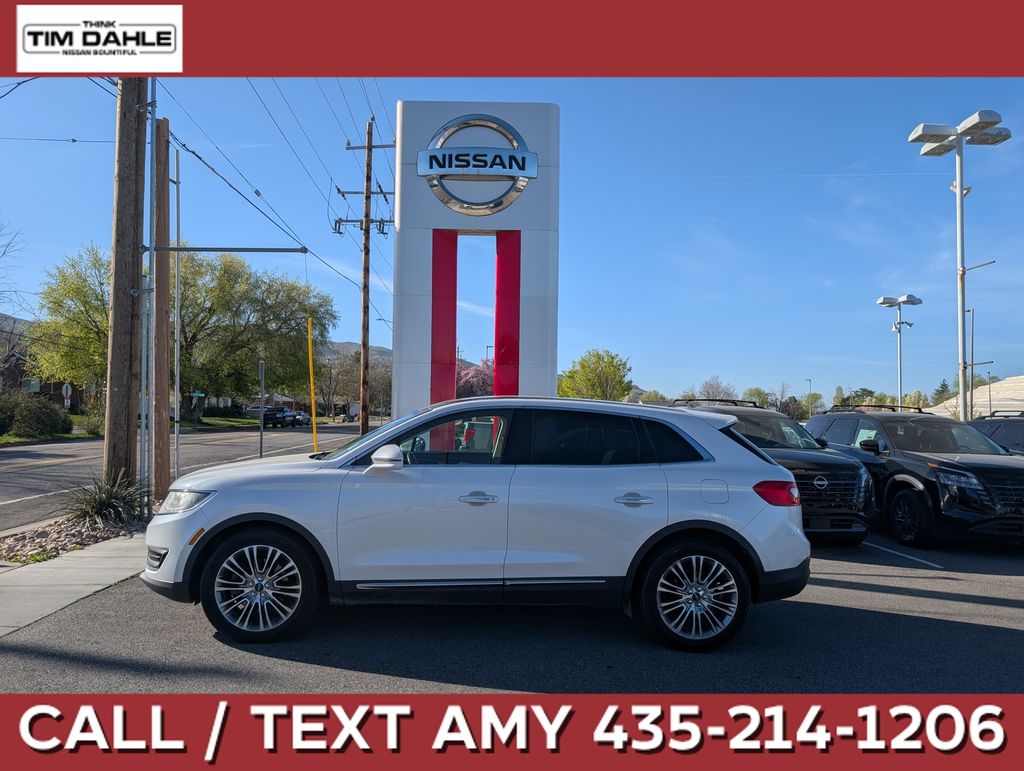 White Platinum Clearcoat Metallic 2018 Lincoln MKX Reserve AWD SUV / Crossover All-Wheel Drive 6-Speed Automatic