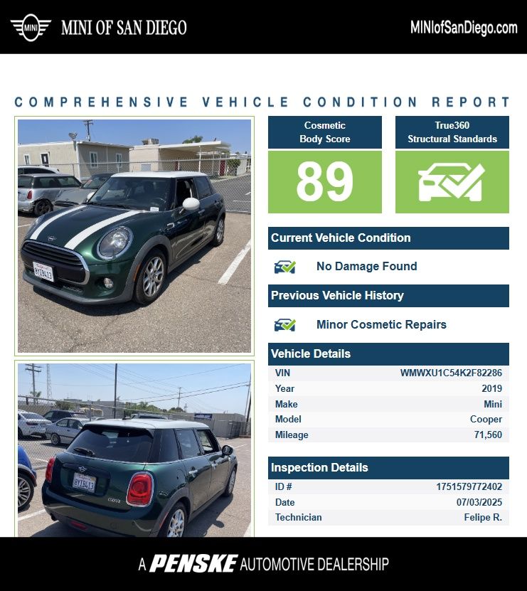 2019 MINI Cooper  -
                  San Diego, CA