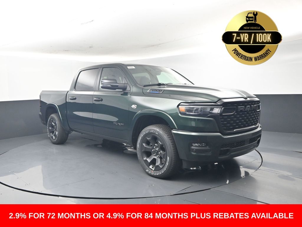 Serrano Green Metallic 2026 RAM 1500 Big Horn Crew Cab 4WD Pickup Truck Four-Wheel Drive 8-Speed Automatic
