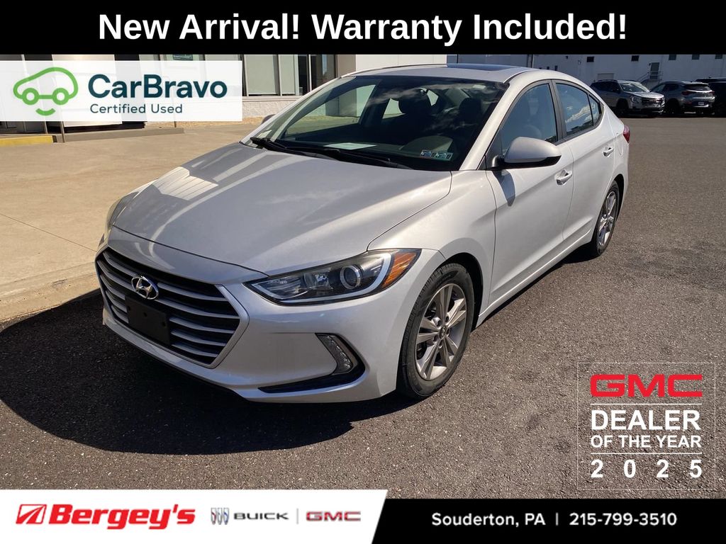 Molten Silver 2017 Hyundai Elantra Sedan Front-Wheel Drive 6-Speed Automatic