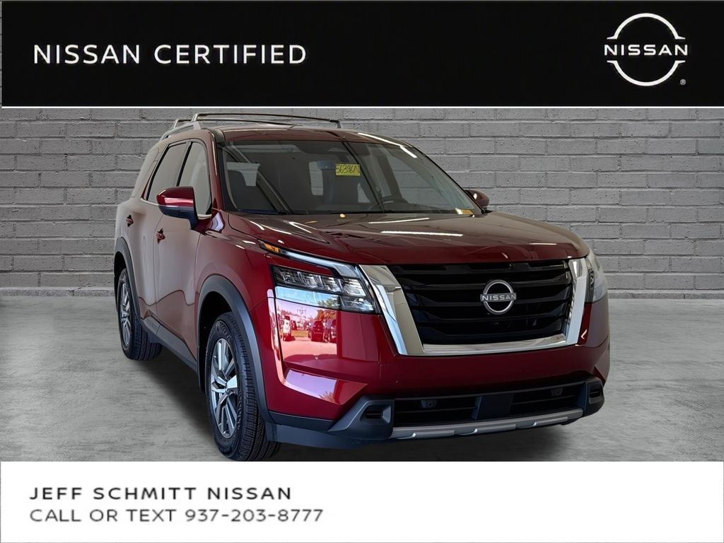 Red (Scarlet Ember Tintcoat) 2025 Nissan Pathfinder SUV / Crossover All-Wheel Drive 9-Speed Automatic