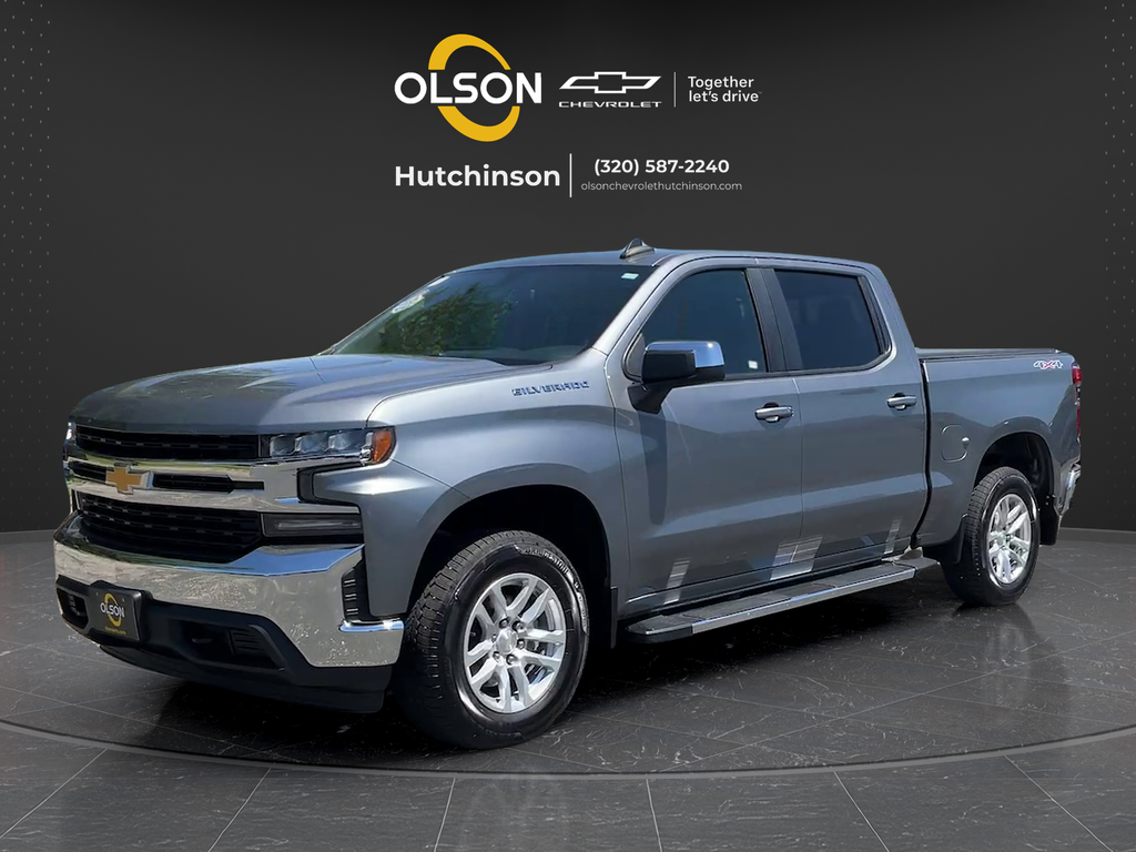 Gray (Satin Steel Metallic) 2019 Chevrolet Silverado 1500 Pickup Truck Four-Wheel Drive 8-Speed Automatic