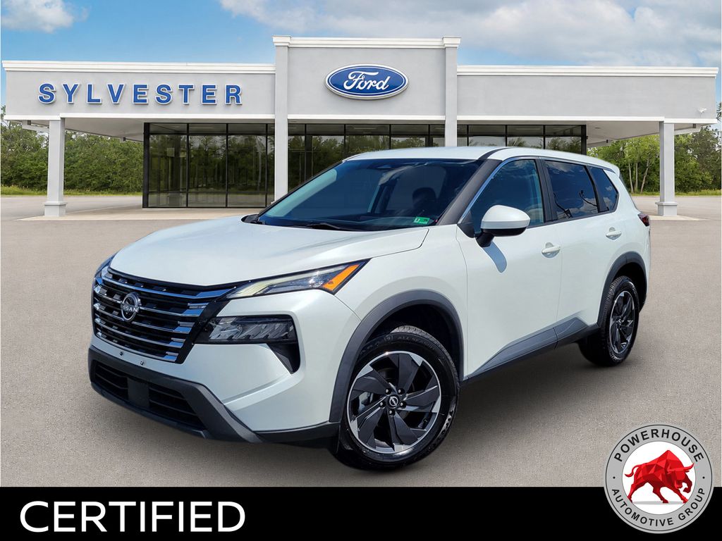 Everest White Pearl 2024 Nissan Rogue SUV / Crossover Front-Wheel Drive Continuously Variable Transmission