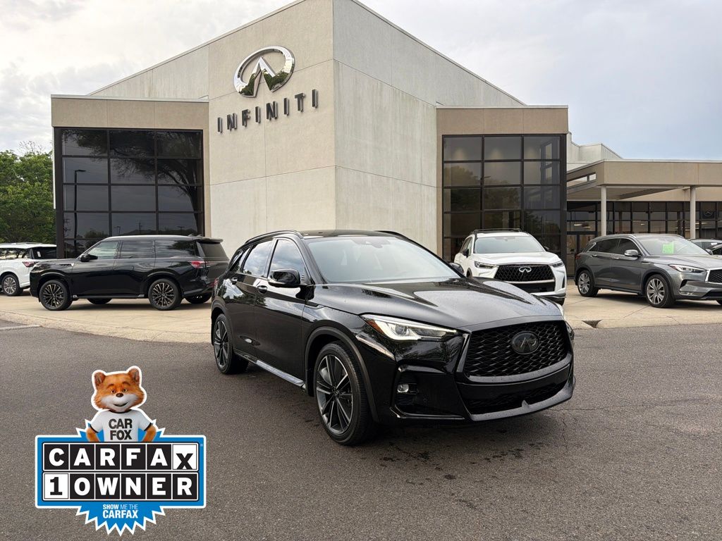 Black Obsidian 2025 INFINITI QX50 Sport AWD SUV / Crossover All-Wheel Drive Continuously Variable Transmission