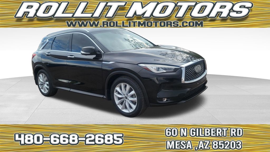 Black Obsidian 2019 INFINITI QX50 SUV / Crossover Front-Wheel Drive Continuously Variable Transmission