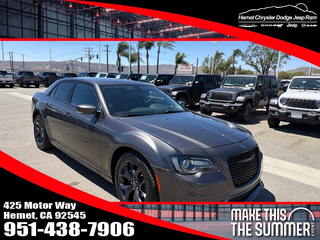 Gray (Granite Crystal Metallic Clearcoat) 2023 Chrysler 300 Sedan Rear-Wheel Drive 8-Speed Automatic