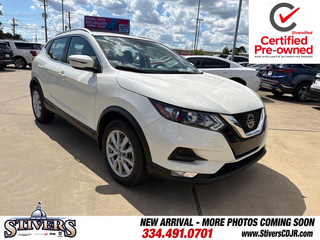 Pearl White Tricoat 2022 Nissan Rogue Sport SUV / Crossover All-Wheel Drive Continuously Variable Transmission
