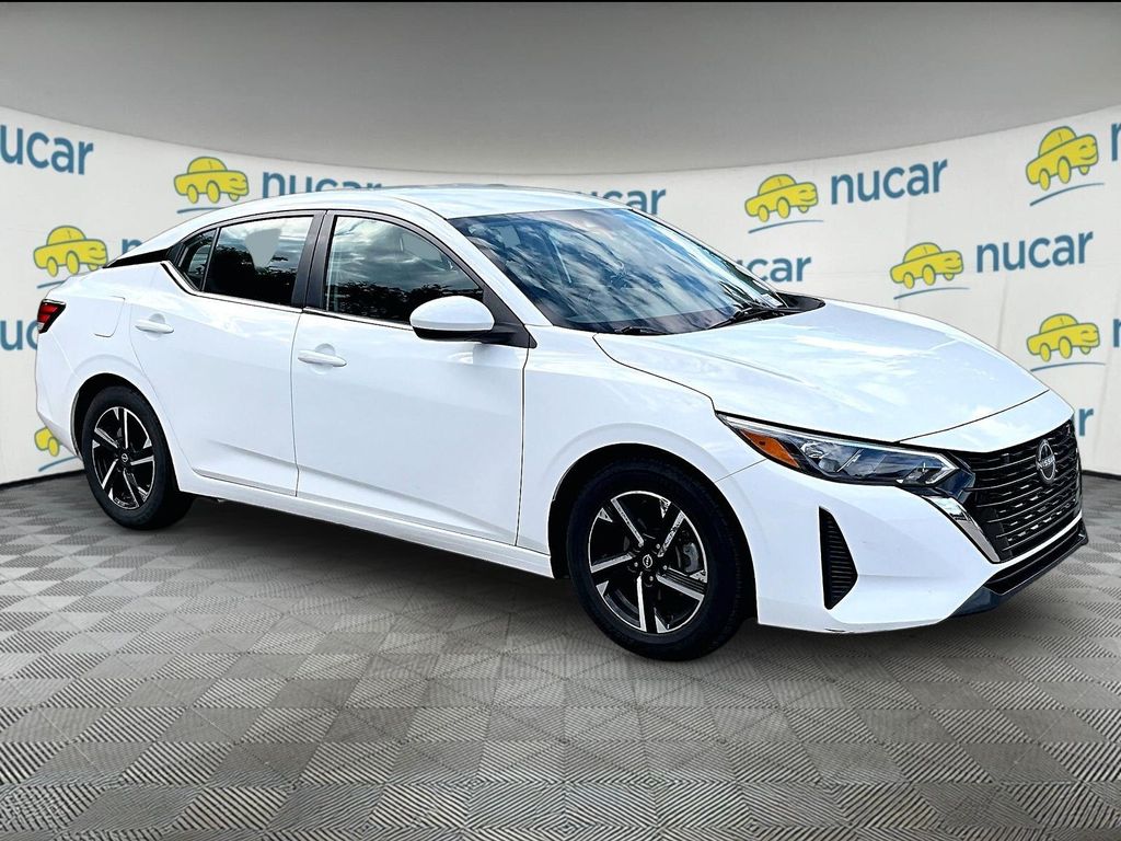 White (Fresh Powder) 2024 Nissan Sentra Sedan Front-Wheel Drive Continuously Variable Transmission