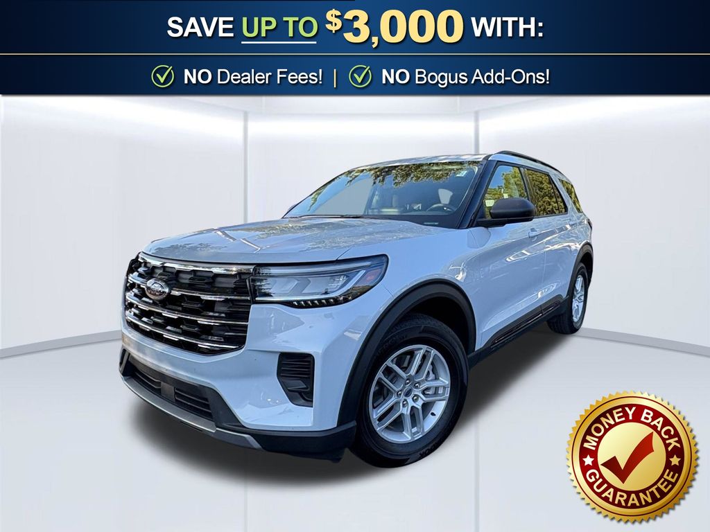 Space White Metallic 2026 Ford Explorer SUV / Crossover Rear-Wheel Drive Automatic